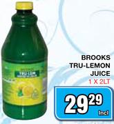 Brooks Tru-Lemon Juice-1x2L