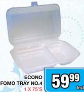 Econo Fomo Tray No.4-1x75's