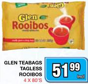 Glen Teabags Tagless Rooibos-4x80's