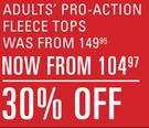Adults Pro-Action Fleece Tops