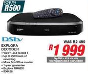 Dstv Explora Decoder-Each