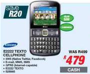 Samsung E2222 Texto Cellphone 