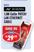 Dixon 1.5M Cat5e Patch/Lan Ethernet Cable NP511