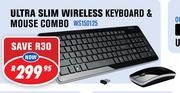 Dixon Ultra Slim Wireless Keyboard & Mouse Combo WS150125