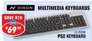 Dixon Multimedia PS2 Keyboard LK-2030M