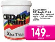 Cedar Paint 20L Acrylic Paint