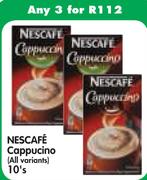 Nescafe Cappucino(All Variants)-3x10's
