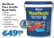 Roofkote Pure Acrylic Roof Paint-20L
