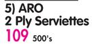 Aro 2 Ply Serviettes-500's