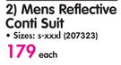 Ethnix Mens Reflective Conti Suit-Each