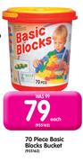 70 Piece Basic Blocks Bucket 955162- Each