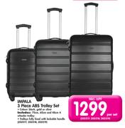 Impala 3 Piece ABS Trolley Set- Per Set