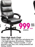 Titan High Back Chair-Each