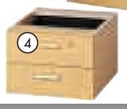 2 Drawer Fitted Pedestal-Each