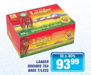 Laager Rooibos Tea Bags T/Less-10 x 40's