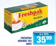 Freshpak Rooibos Tea Bags-6 x 20's