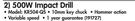 Black & Decker 500W Impact Drill KR504-QS-Each