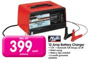 Moto Quip 12 Amp Battery Charger-Each
