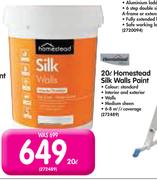 Homestead 20Ltr Silk Walls Paint-Each