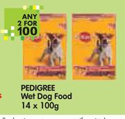 Pedigree Wet Dog Food-2x14x100g