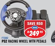 Rippa PS2 Racing Wheel With Pedals