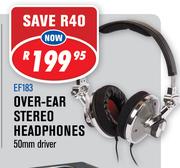 Dixon Over Ear Stereo Headphones 50mm Driver