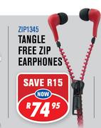Dixon Tangle Free Zip Earphones