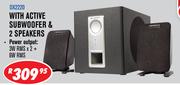 Dixon 2.1 Channel Multimedia Speaker Systems With  Active Subwoofer & 2 Speakers
