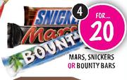 Mars, Snickers Or Bounty Bars-4's