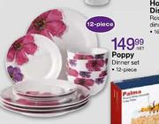 Poppy Dinner Set Per Set-12 Piece 