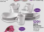 Home Discovery Rounded Square Dinner Set Per Set-16 Piece