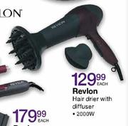 Revlon Hair Drier With Diffuser 2000w Each