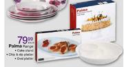 Palma Range Cake Stand/Chip & Dip Platter/Oval Platter-each