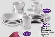 Home Discovery Rounded Square Dinner Set-16 Piece per set