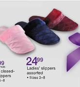Ladies' Slippers Assorted (Size 3-8)