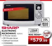 Sharp Electronic Microwave-22 Ltr (R219US)