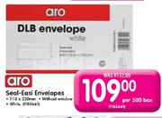 Aro Seal Easi Envelopes Without Window 110x220mm-Per 500's Box