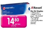 Rexel No 56 Staples-Per Box