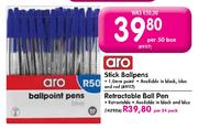 Aro Stick Ballpens-Per 50's Box
