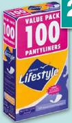 Lifestyle Pantyliners-100's