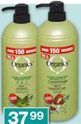 Organics Shampoo/Conditioner-1 Ltr