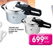 Tedelex 11ltr and 4ltr Pressure Cooker Set