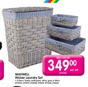Maxwell Wicker Laundry Set