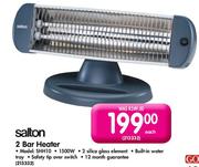 Salton 2 Bar Heater 1500W(Model:SHH10)-Each