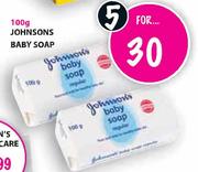Johnson's Baby Soap-5 x 100g