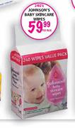 Johnson's Baby Skincare Wipes-240's Per Pack