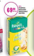 Pampers New Baby Disposable Nappies-43's Per Pack