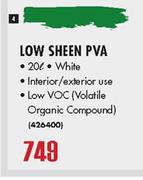Low Sheen Pva White-20Ltr