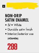 Non Drip Satin Enamel White-5Ltr