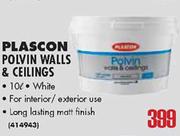 Plascon Polvin Walls & Ceilings-10Ltr